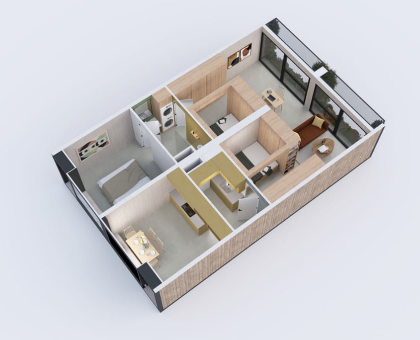 losse modules koppelen tiny house master