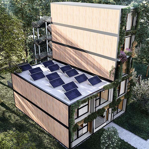 losse modules van tiny house master zijn stapelbaar